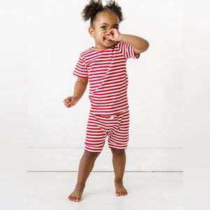 Shop Sova Ribbed Shortie Set in Red